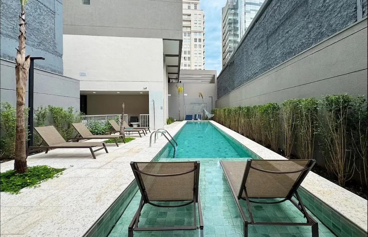 Appartamento Pinheiros I Faria Lima, Apto Studio, 50M Metro, Piscina, Wi-Fi San Paolo Brasile