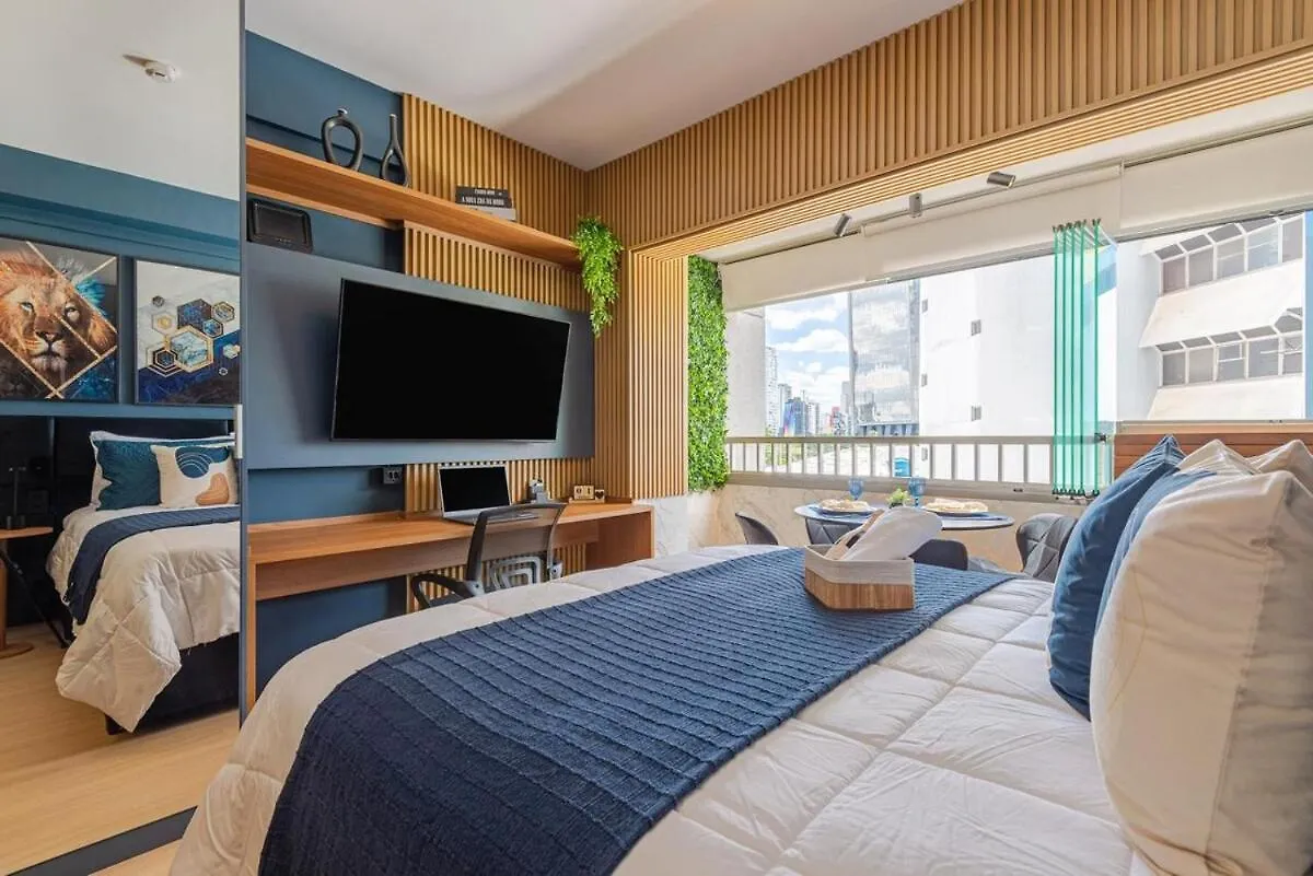 Appartamento Pinheiros I Faria Lima, Apto Studio, 50M Metro, Piscina, Wi-Fi San Paolo Brasile