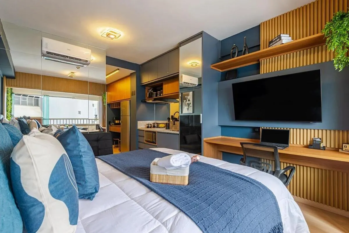 Appartamento Pinheiros I Faria Lima, Apto Studio, 50M Metro, Piscina, Wi-Fi San Paolo