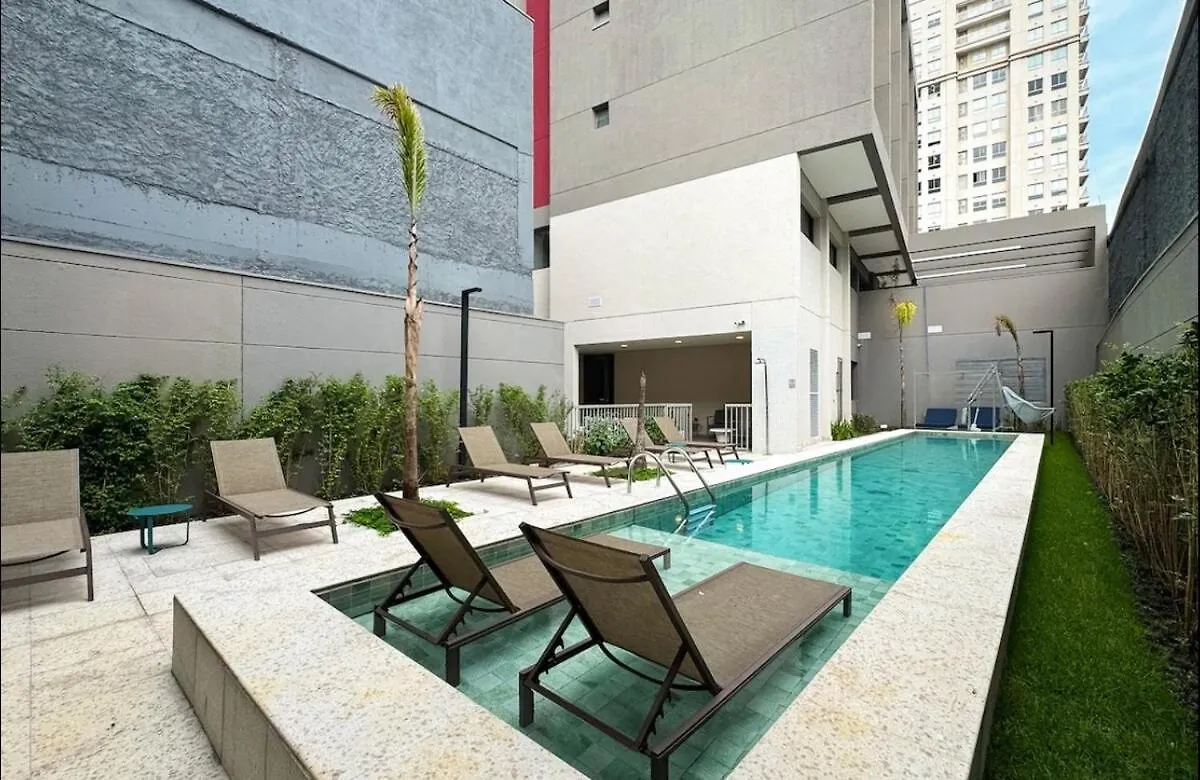 Pinheiros I Faria Lima, Apto Studio, 50M Metro, Piscina, Wi-Fi San Paolo