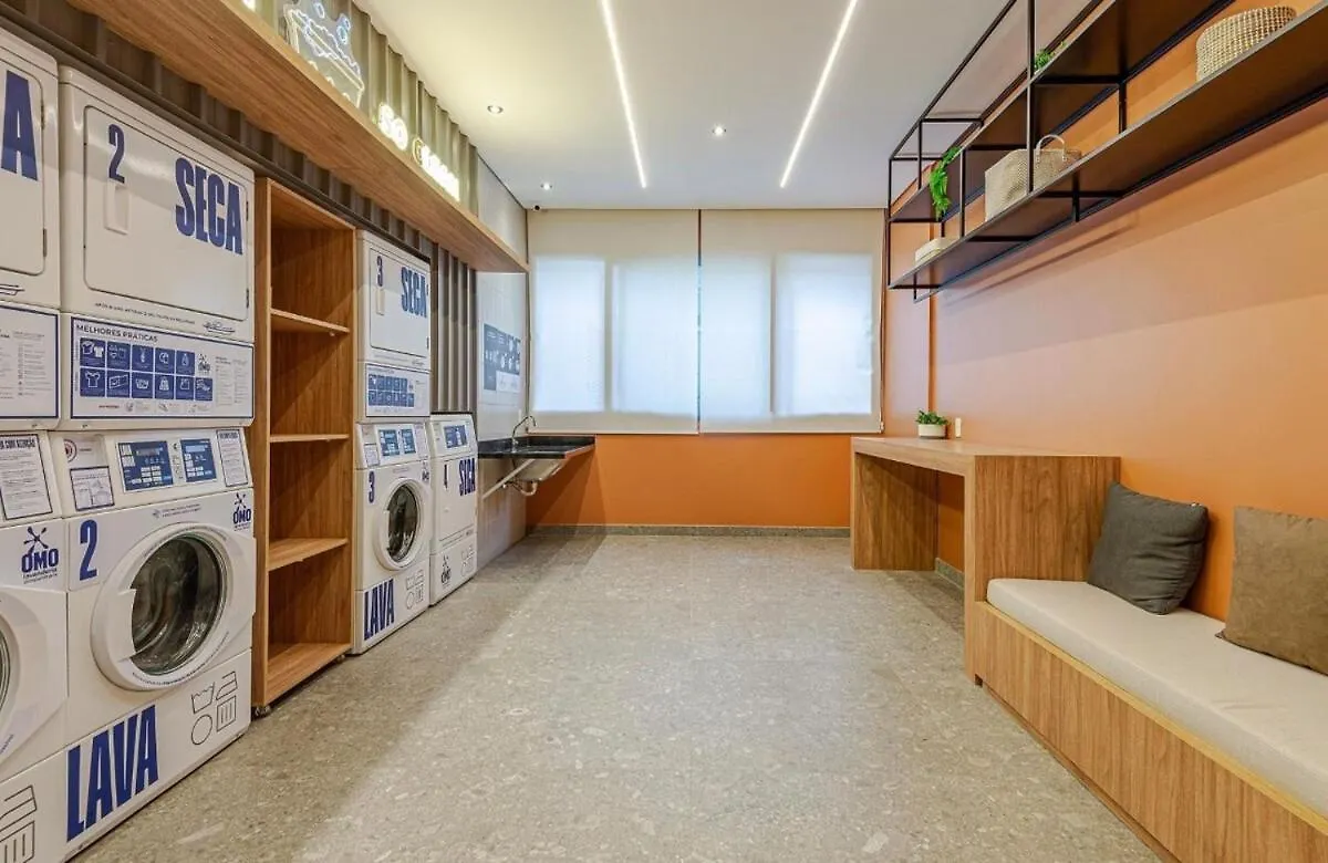 Appartamento Pinheiros I Faria Lima, Apto Studio, 50M Metro, Piscina, Wi-Fi San Paolo