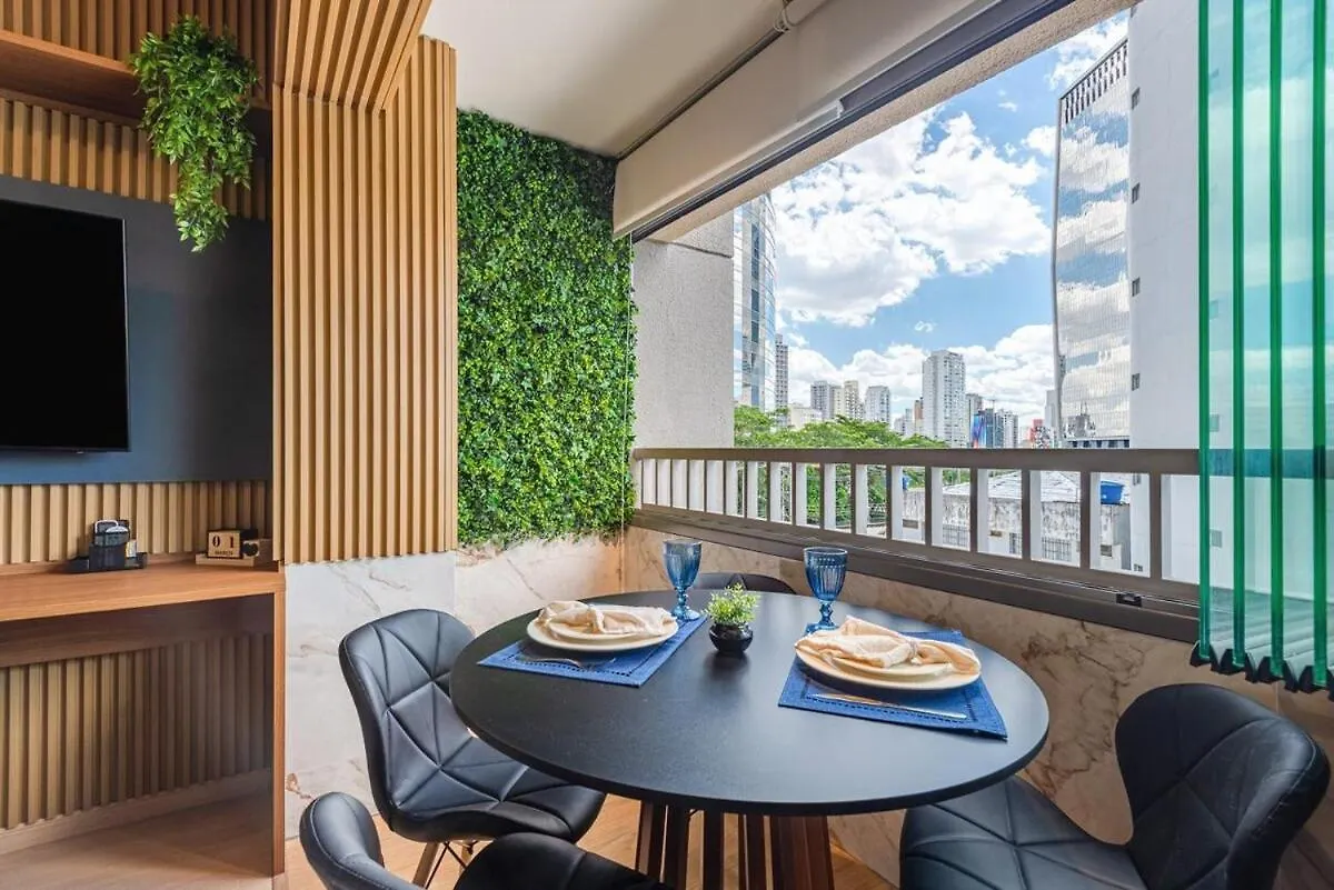 Pinheiros I Faria Lima, Apto Studio, 50M Metro, Piscina, Wi-Fi 상파울루 아파트