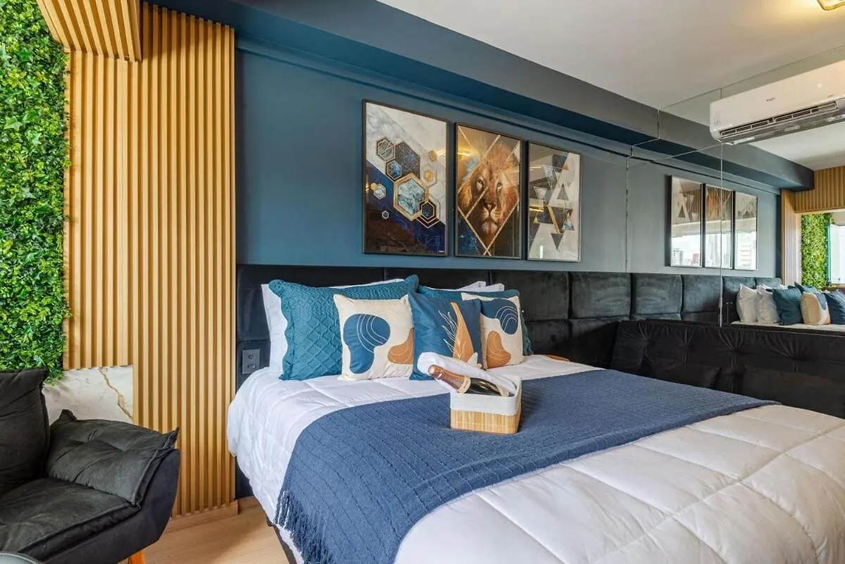 아파트 Pinheiros I Faria Lima, Apto Studio, 50M Metro, Piscina, Wi-Fi 상파울루 브라질